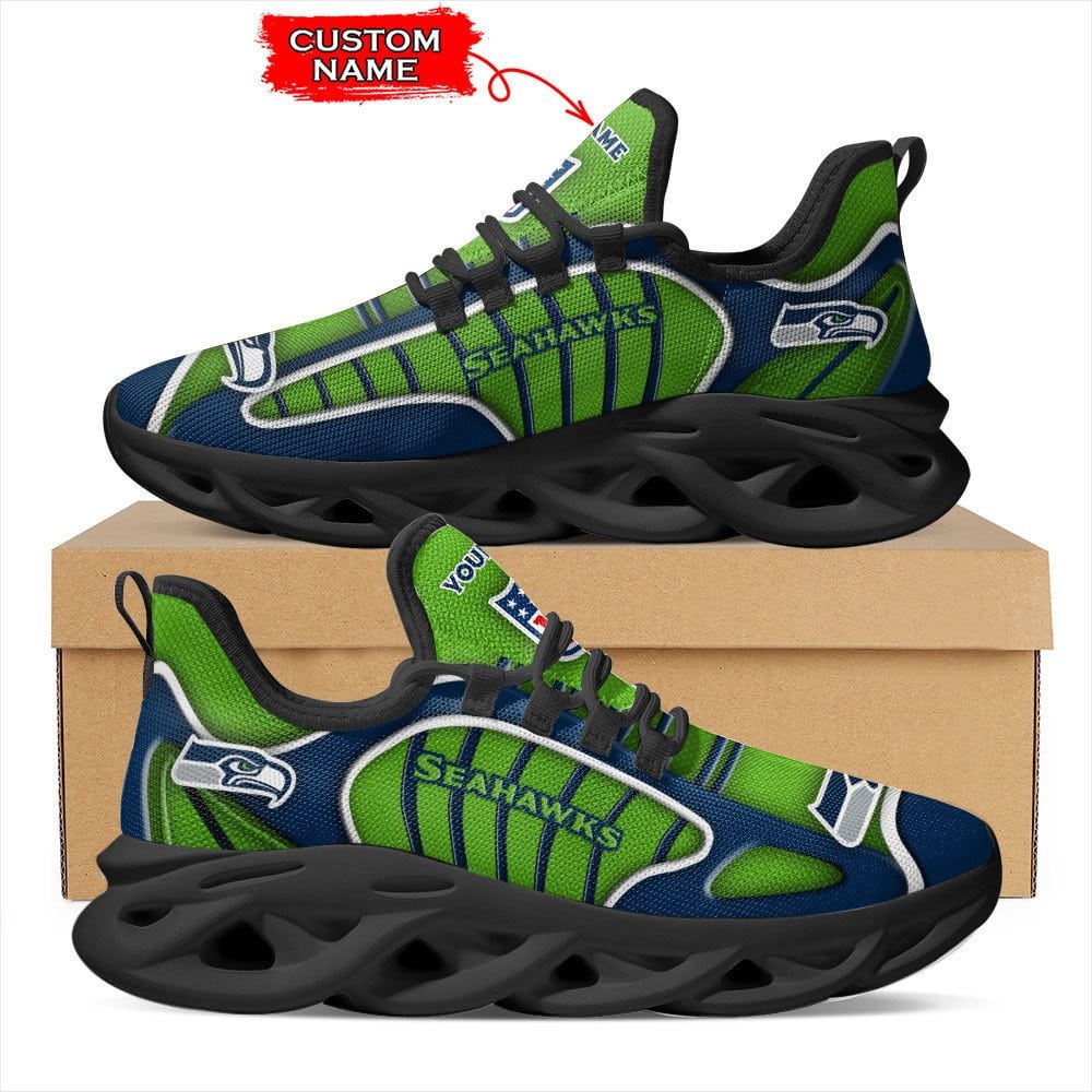 Seattle Seahawks Personalized Yezy Running Sneakers BG137