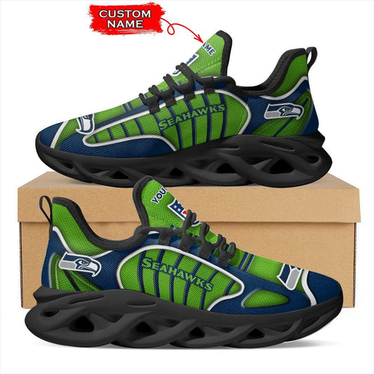 Seattle Seahawks Personalized Yezy Running Sneakers BG137