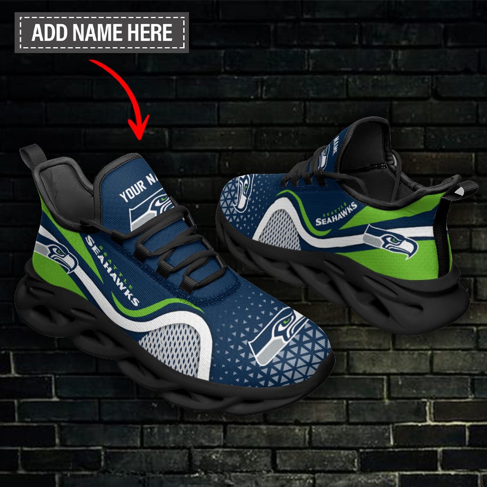 Seattle Seahawks Personalized Yezy Running Sneakers BG256