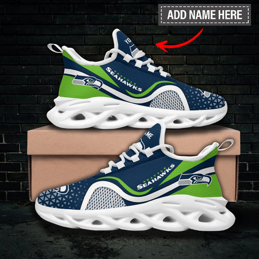 Seattle Seahawks Personalized Yezy Running Sneakers BG256