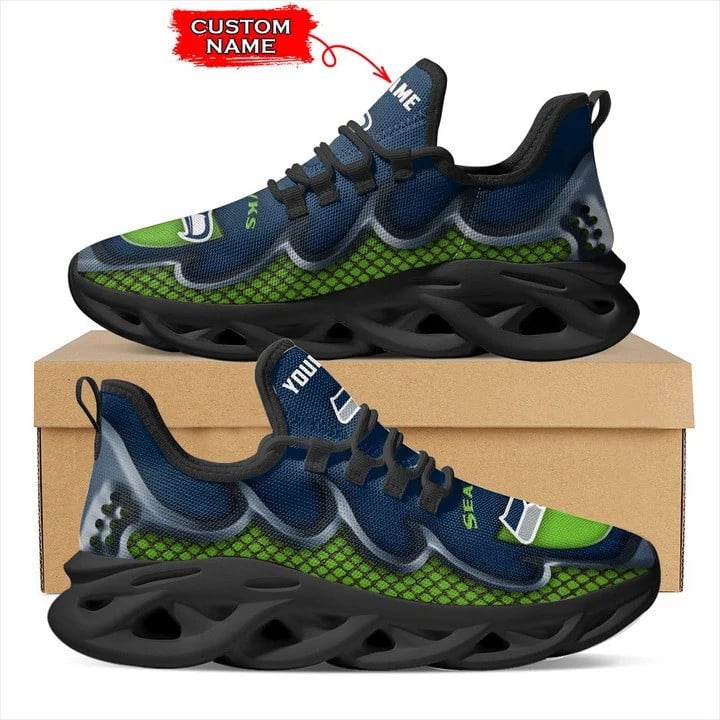 Seattle Seahawks Personalized Yezy Running Sneakers BG417