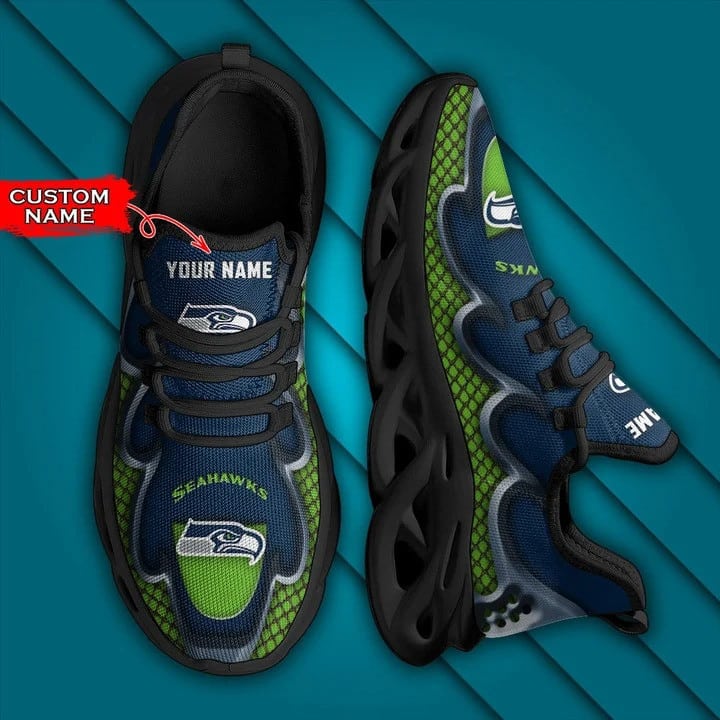 Seattle Seahawks Personalized Yezy Running Sneakers BG417