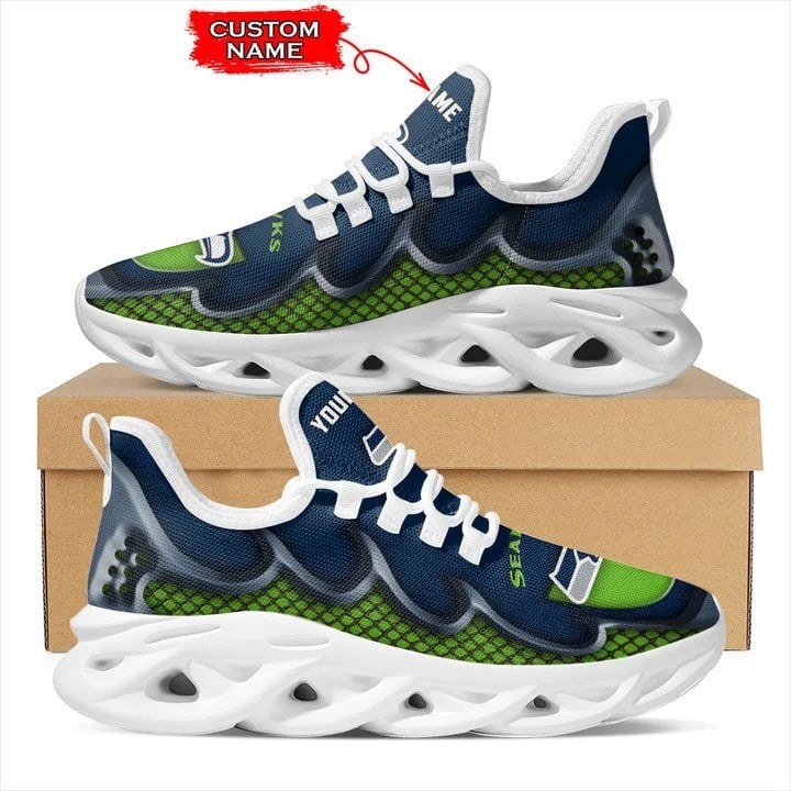 Seattle Seahawks Personalized Yezy Running Sneakers BG417