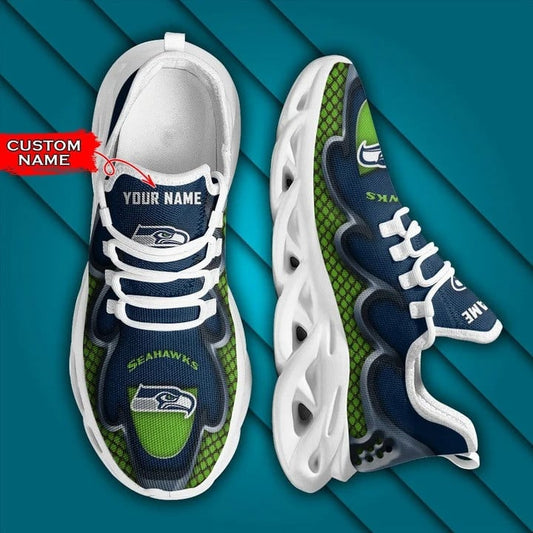 Seattle Seahawks Personalized Yezy Running Sneakers BG417