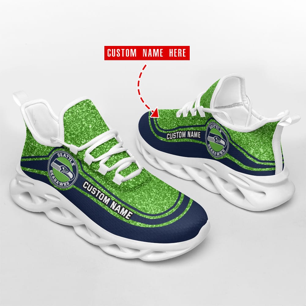 Seattle Seahawks Personalized Yezy Running Sneakers SPD372