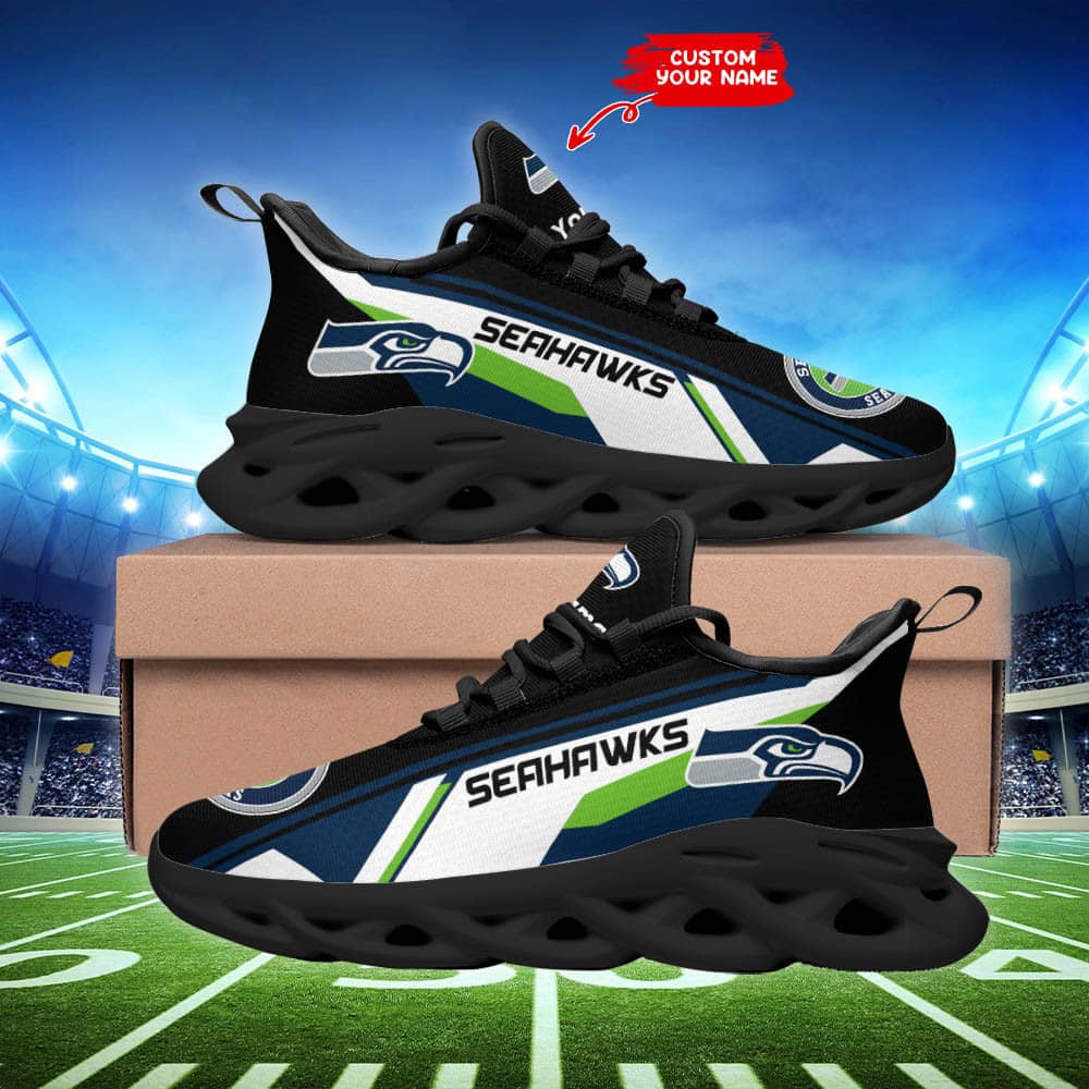 Seattle Seahawks Personalized Yezy Running Sneakers SPD472