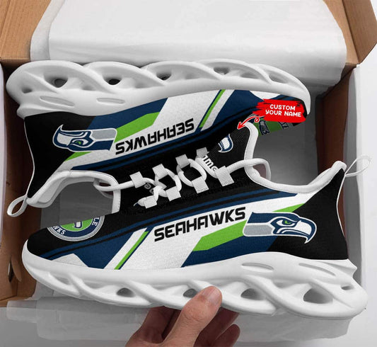 Seattle Seahawks Personalized Yezy Running Sneakers SPD472