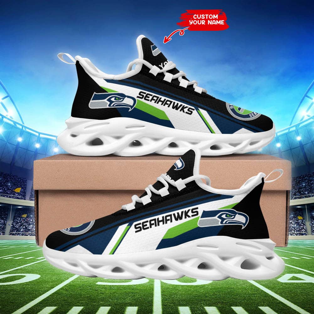 Seattle Seahawks Personalized Yezy Running Sneakers SPD472