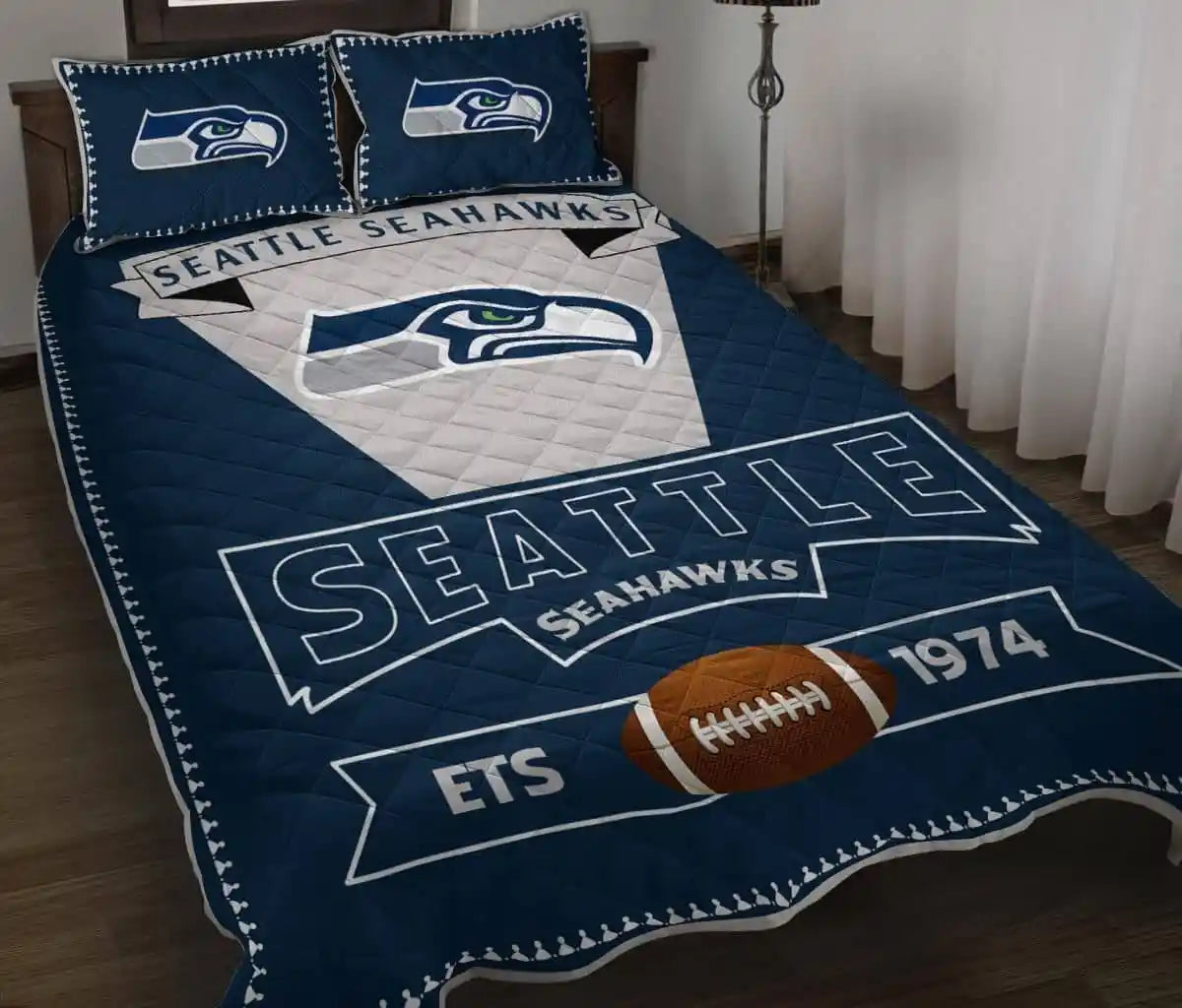 Seattle Seahawks Quilt Set 011