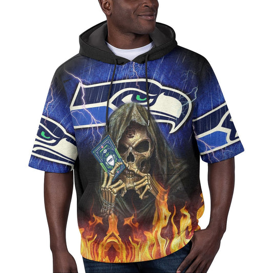 Seattle Seahawks Short Sleeve Hoodie BG69