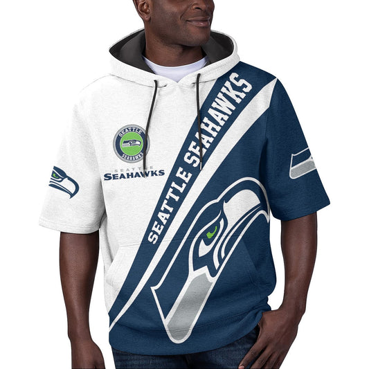 Seattle Seahawks Short Sleeve Hoodie BG72