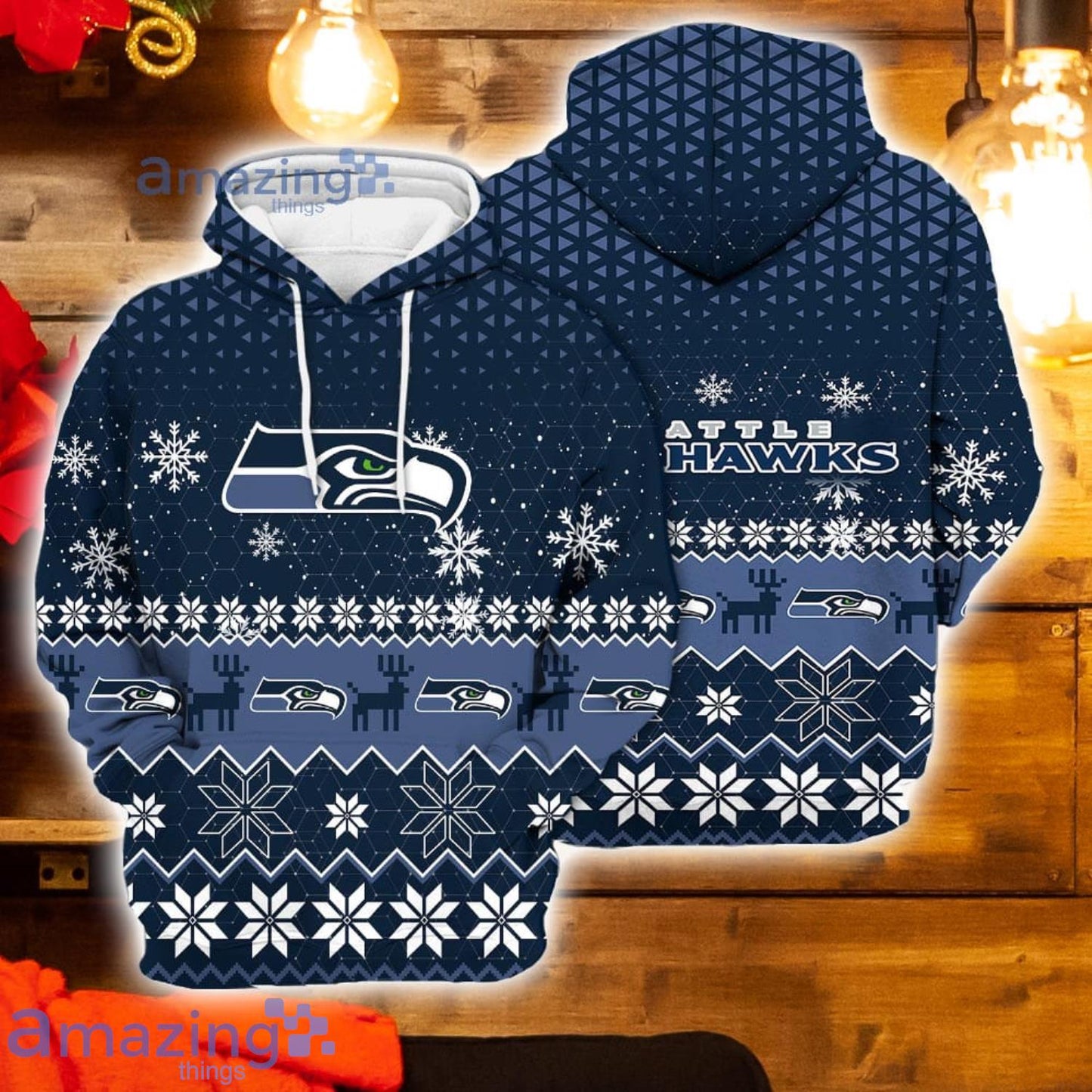 Seattle Seahawks Christmas Hoodie BBHD876