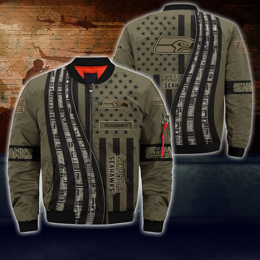 Seattle Seahawks Thick Bomber Jacket CS97