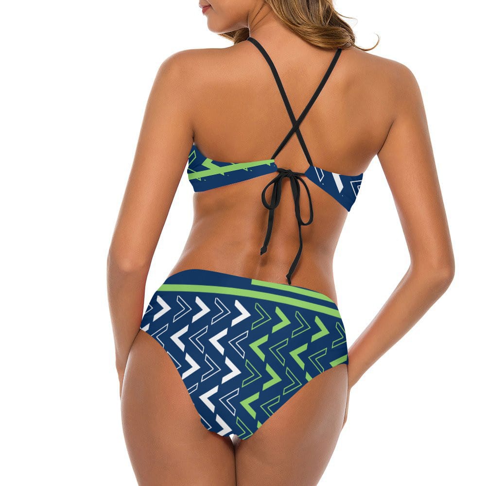 Seattle Seahawks Women’s Cami Keyhole One-piece Swimsuit BG28