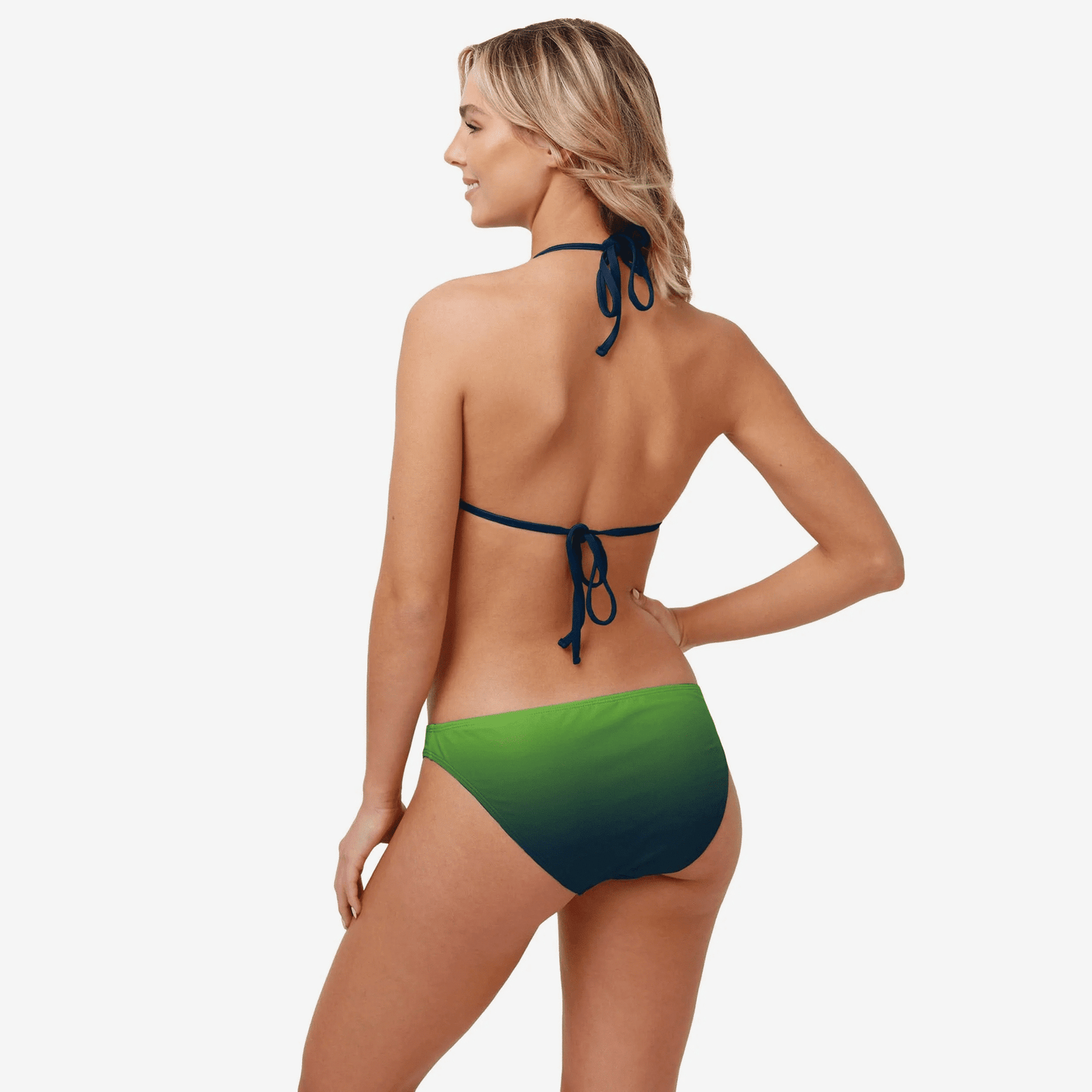 Seattle Seahawks Womens Gradient Big Logo Bikini