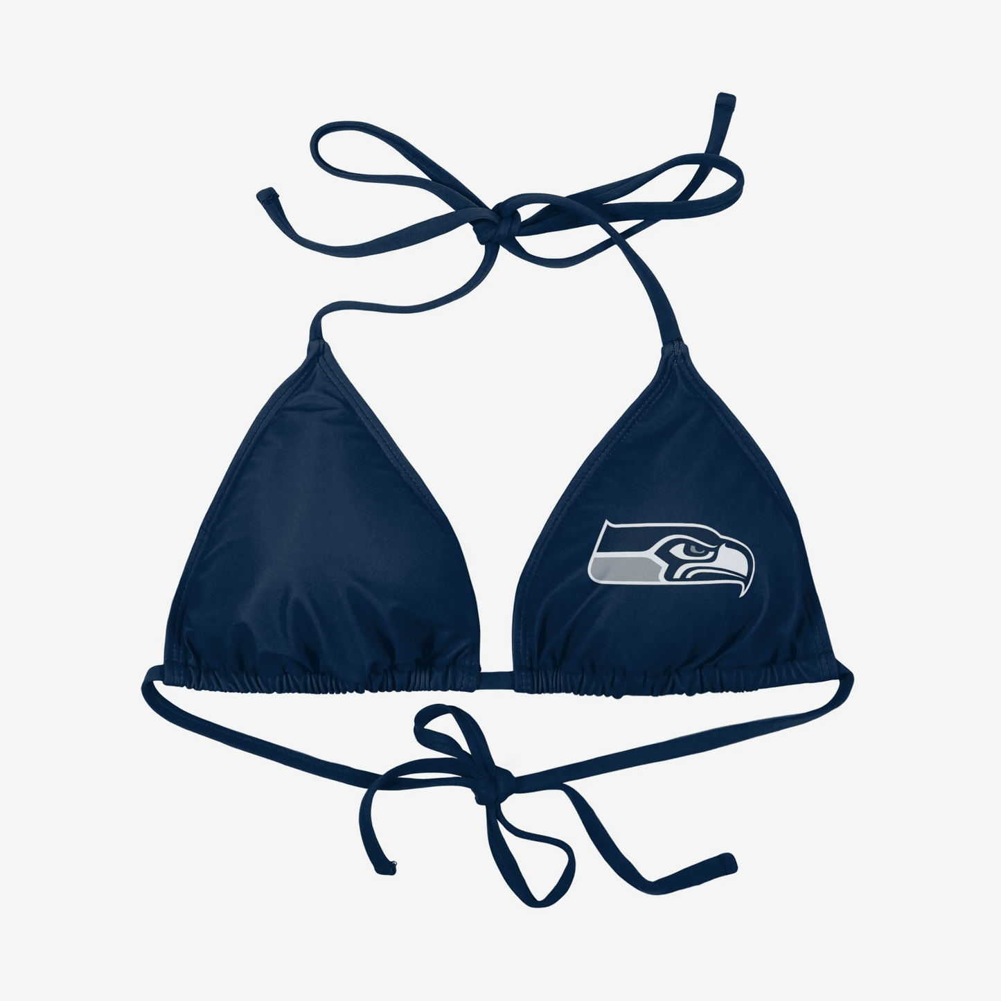 Seattle Seahawks Womens Solid Logo Bikini