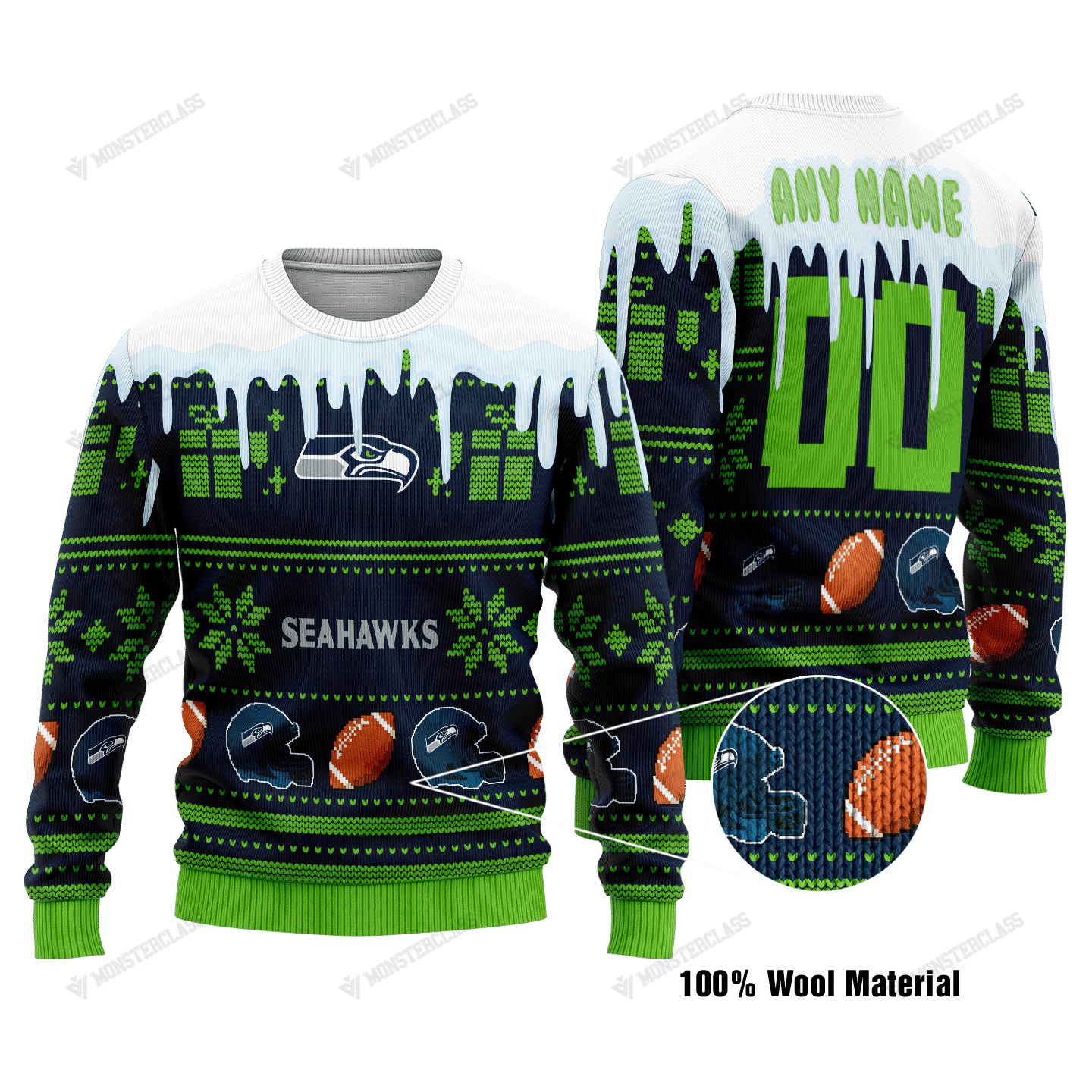 Seattle Seahawks Woolen Sweater 178