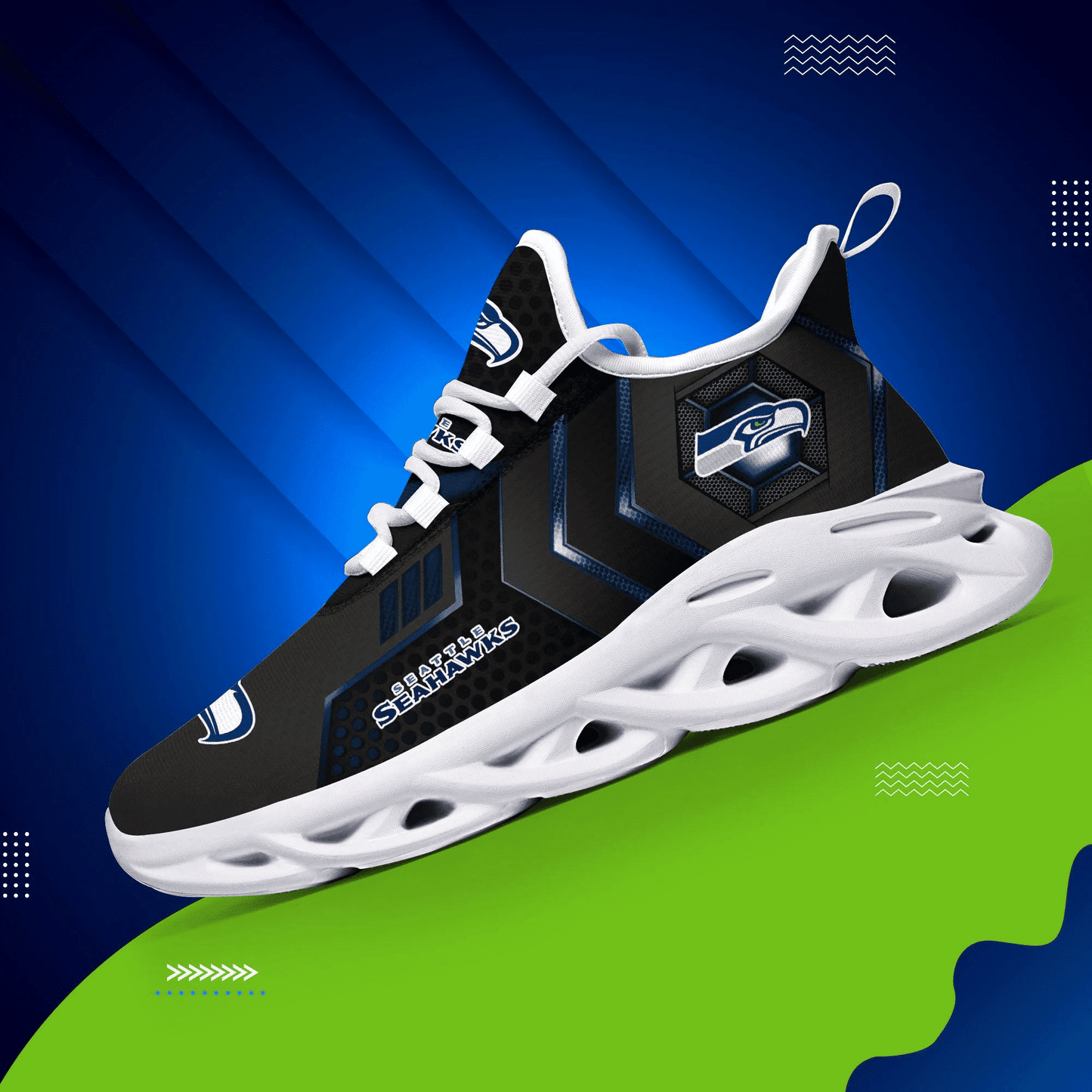 Seattle Seahawks Yezy Running Sneakers 192