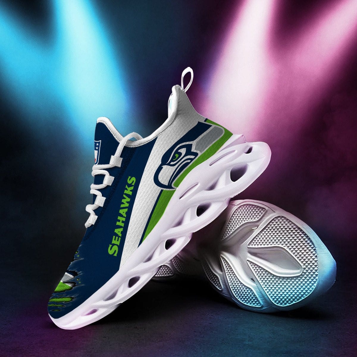 Seattle Seahawks Yezy Running Sneakers 910