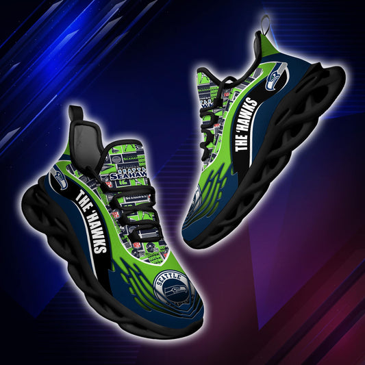 Seattle Seahawks Yezy Running Sneakers BB173