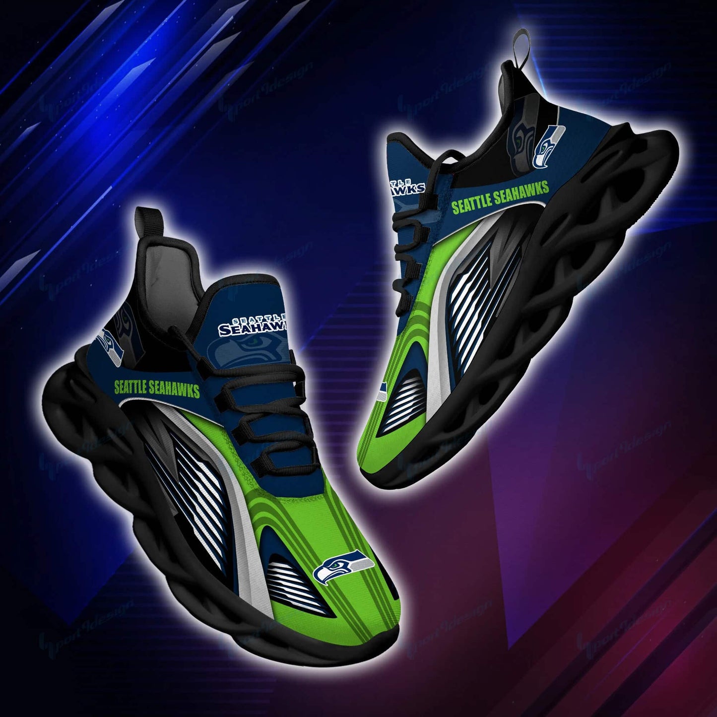 Seattle Seahawks Yezy Running Sneakers BB974