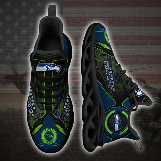 Seattle Seahawks Yezy Running Sneakers SPD32