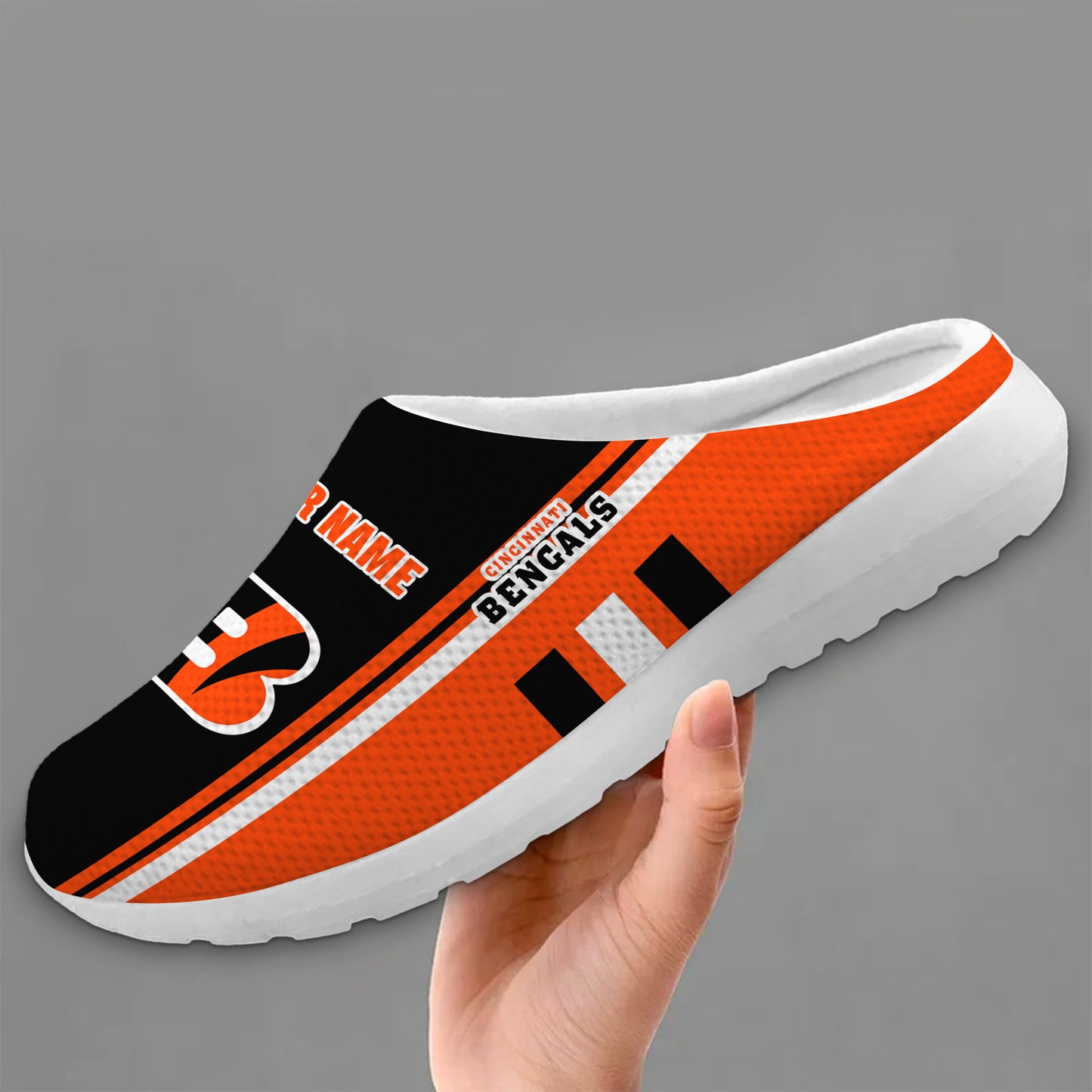 Cincinnati Bengals Slip-on Half Shoes AZBTSHS000009