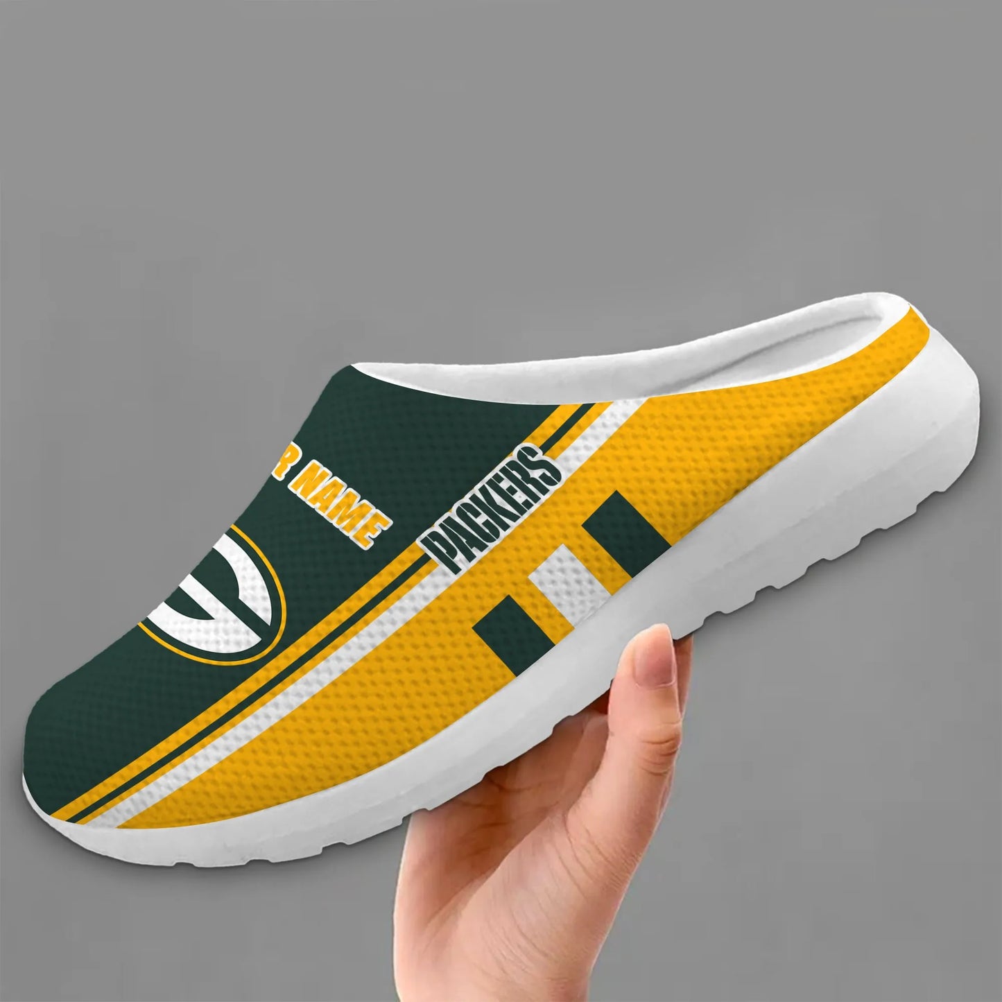 Green Bay Packers Slip-on Half Shoes AZBTSHS000013