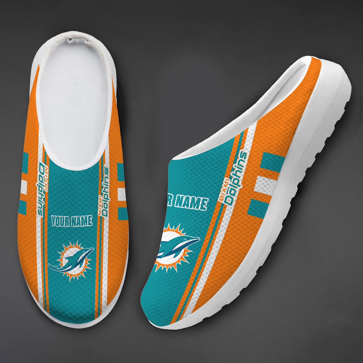 Miami Dolphins Slip-on Half Shoes AZBTSHS000004