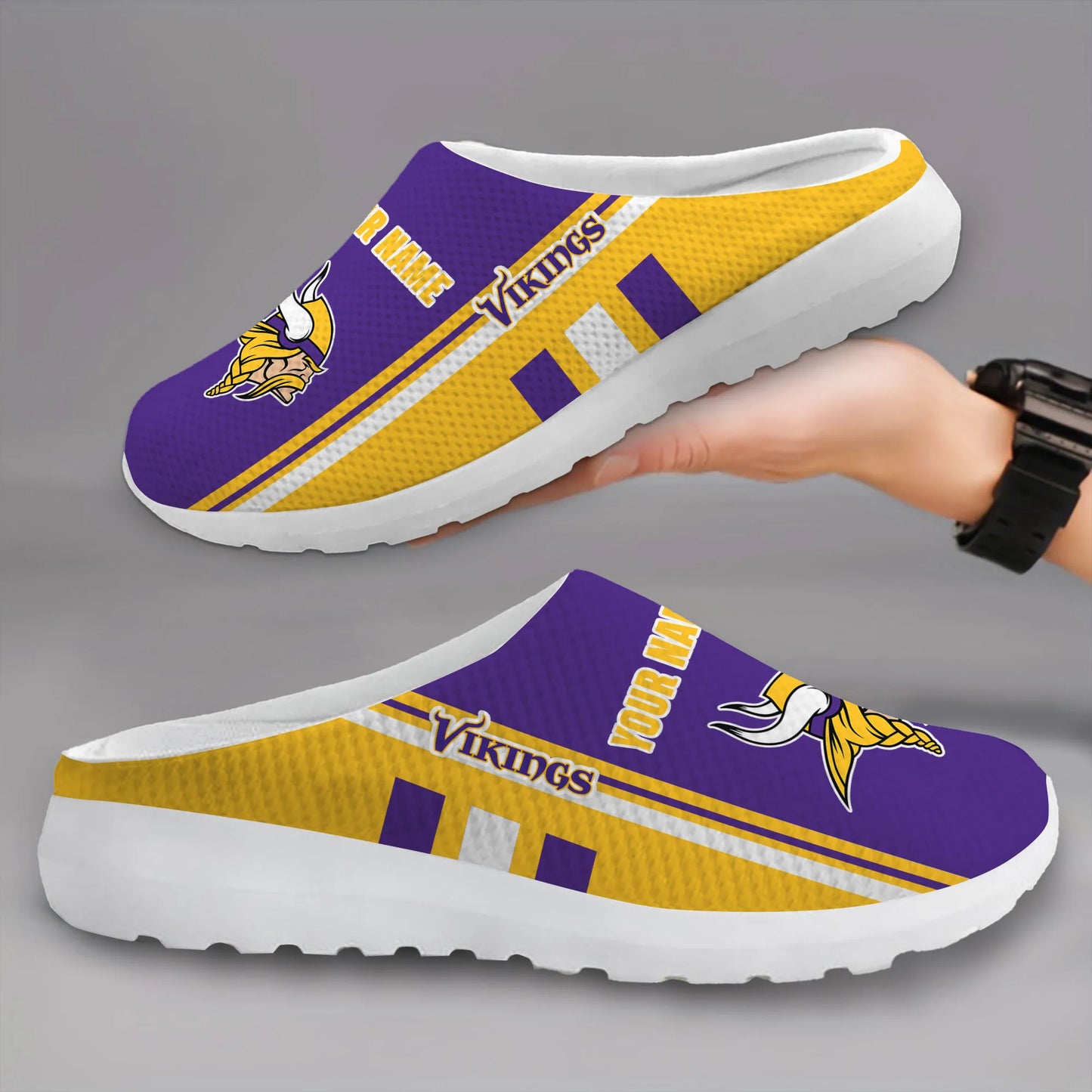 Minnesota Vikings Slip-on Half Shoes AZBTSHS000010