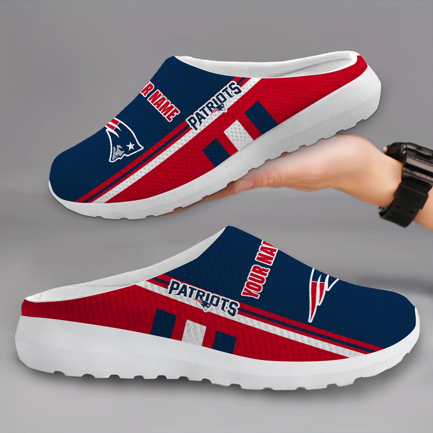 New England Patriots Slip-on Half Shoes AZBTSHS000016