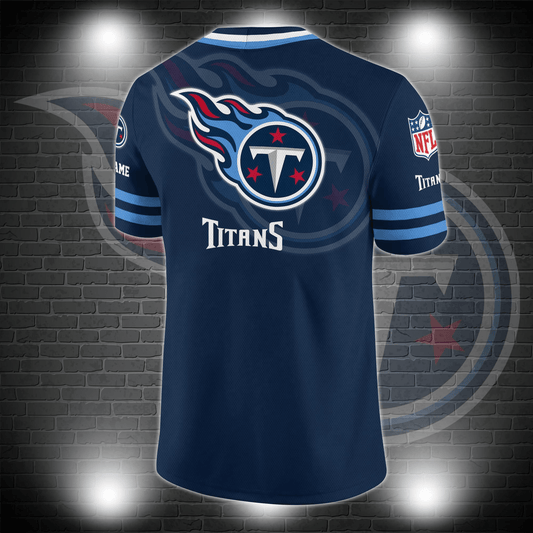 Tennessee Titans Personalized V-neck Football Jersey Sport Gifts For Fan AZCVFJ004