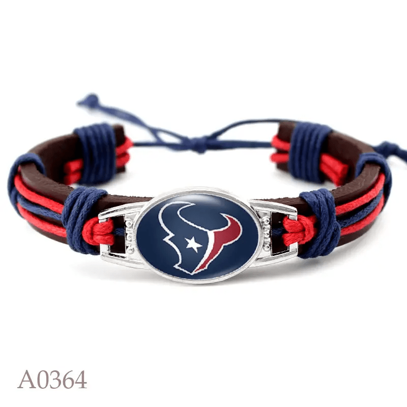 Houston Texans Leather Bracelets