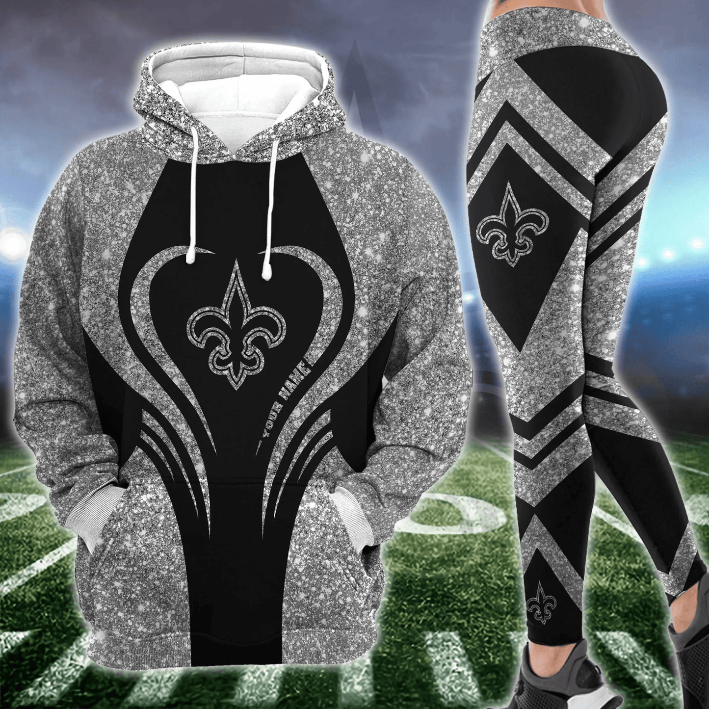 New Orleans Saints Hoodie and Leggings AZCHD023-AZCLG023