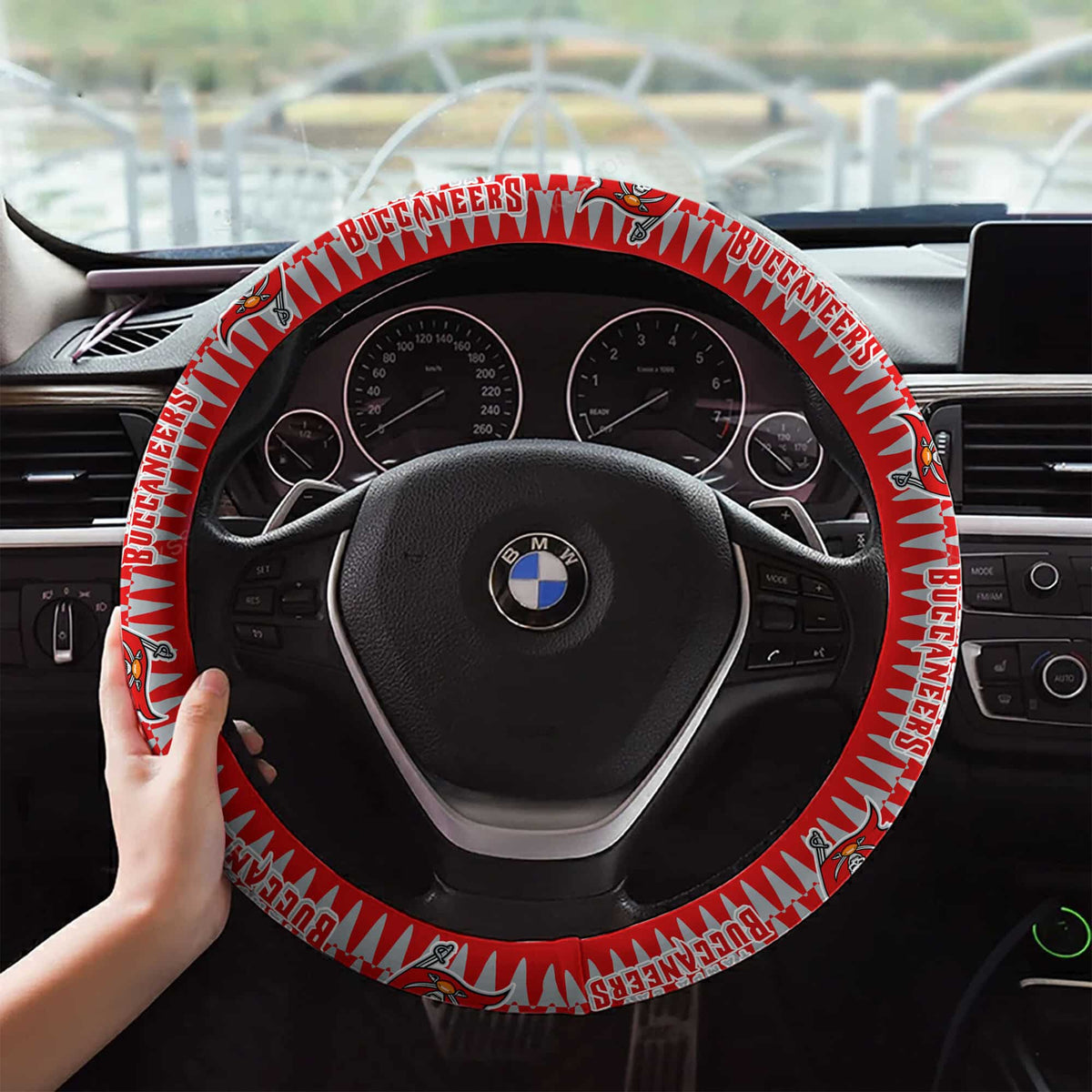 Tampa Bay Buccaneers Custom 3D Steering Wheel Cover 60