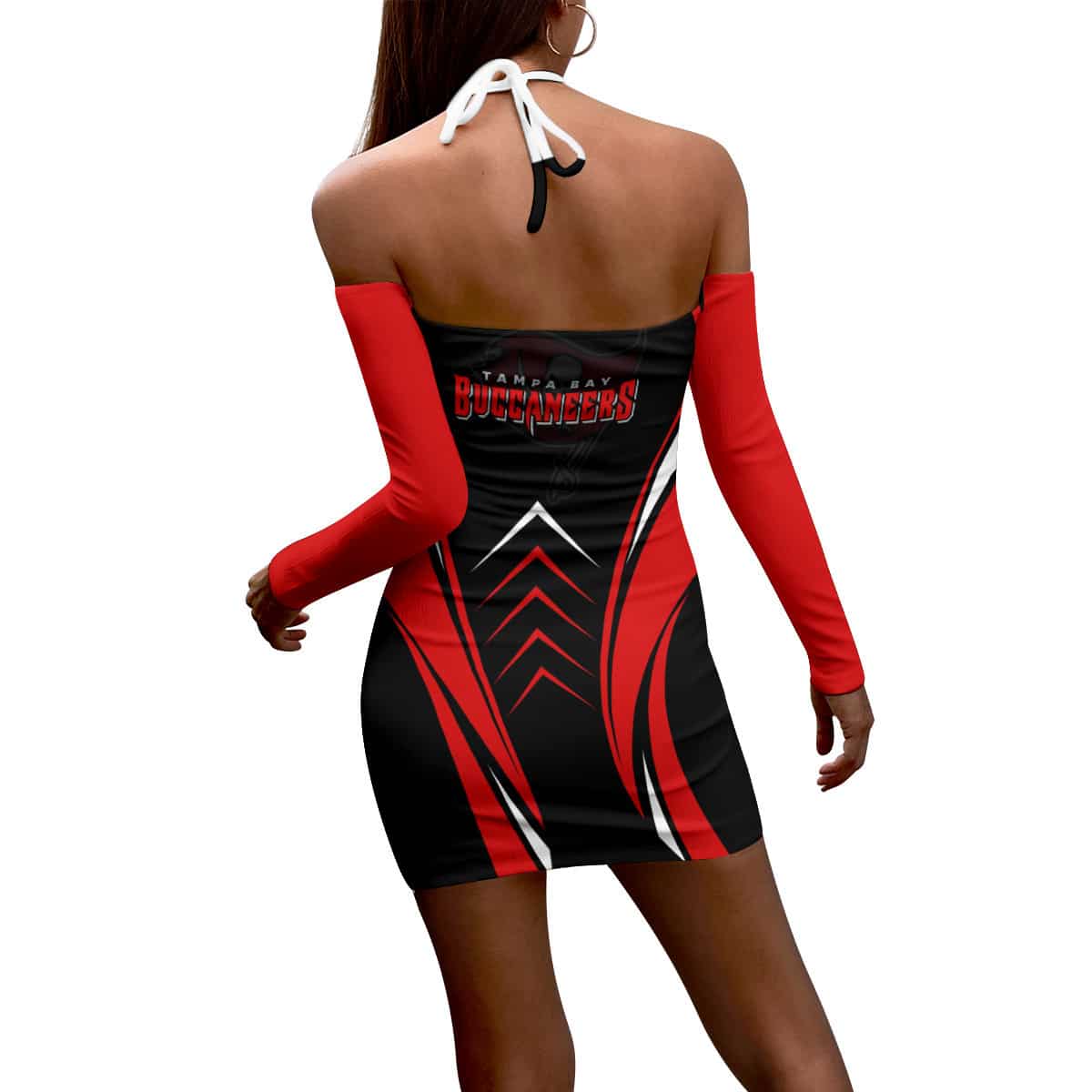 Tampa Bay Buccaneers Halter Lace-up Dress 46