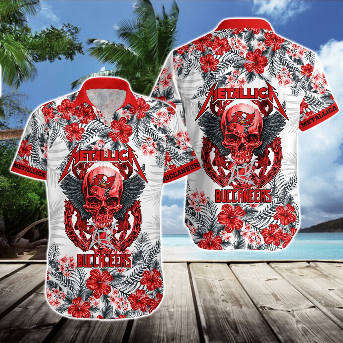 Tampa Bay Buccaneers Hawaii Shirt & Shorts BG353