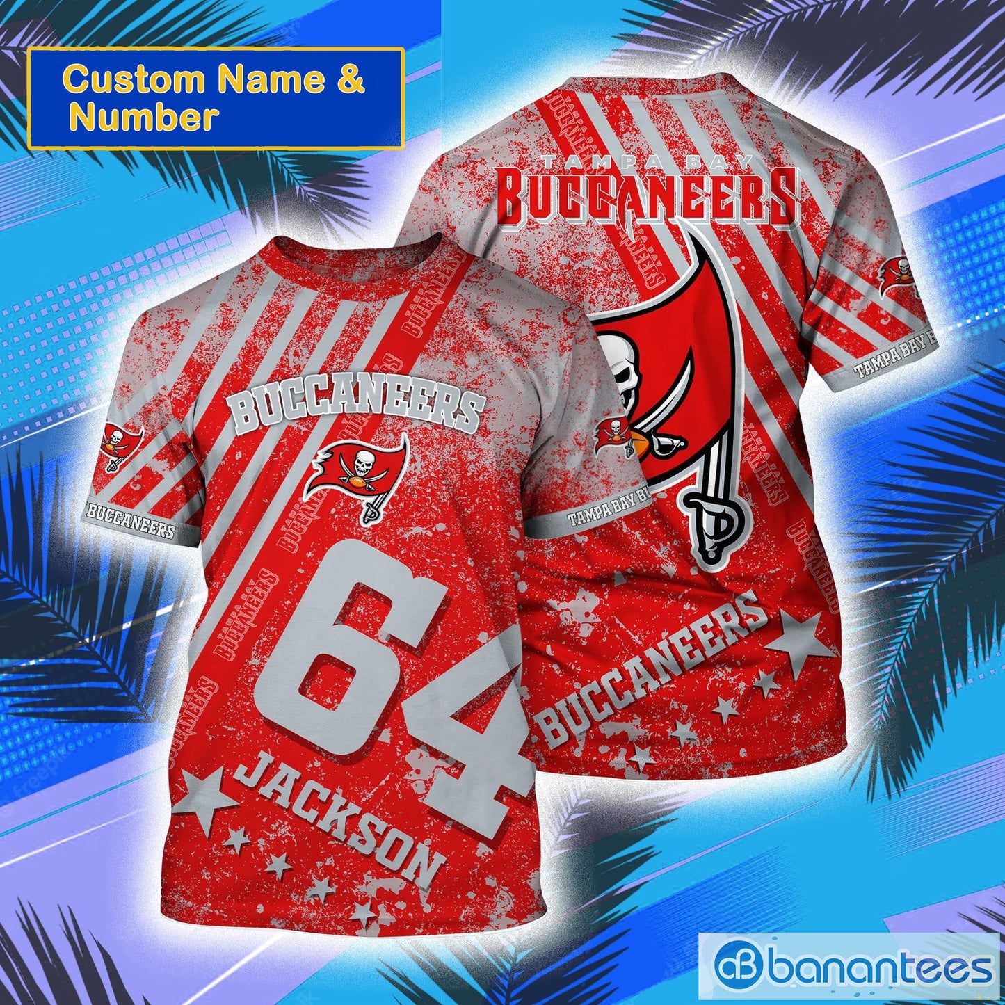 Tampa Bay Buccaneers Personalized T-Shirt BGTS597