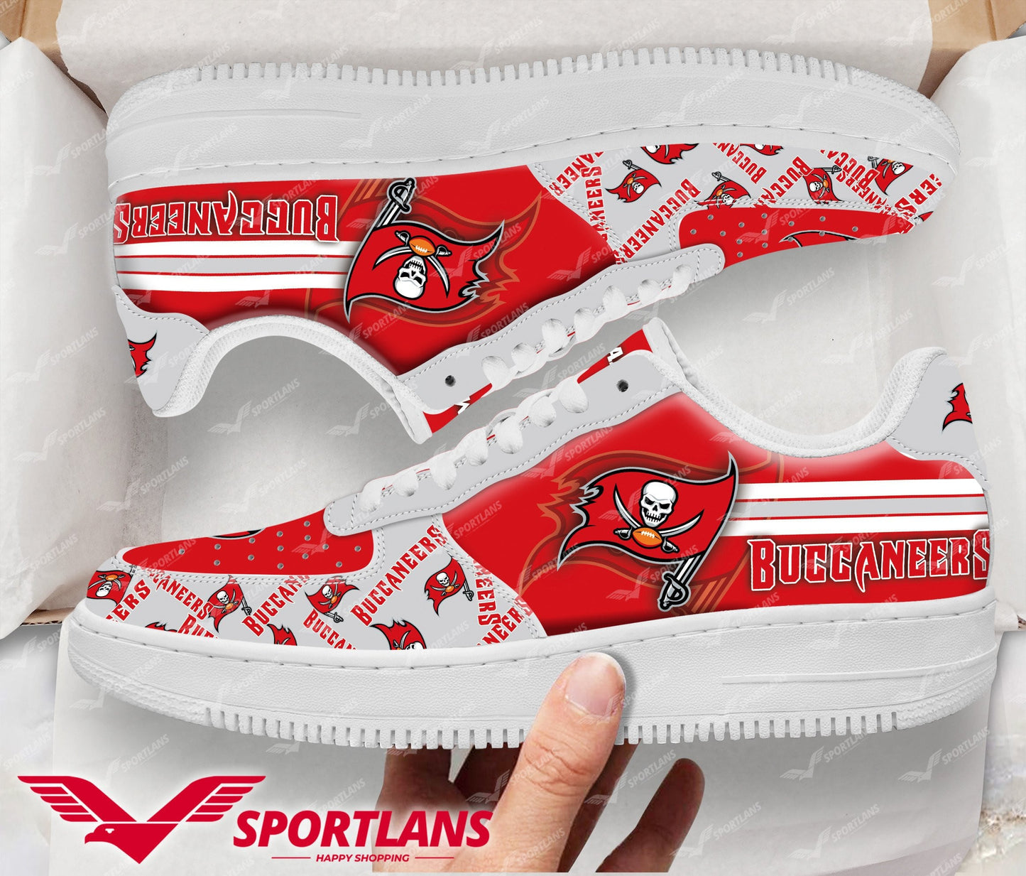 Tampa Bay Buccaneers NFL Personalized Air Force 1 Shoes