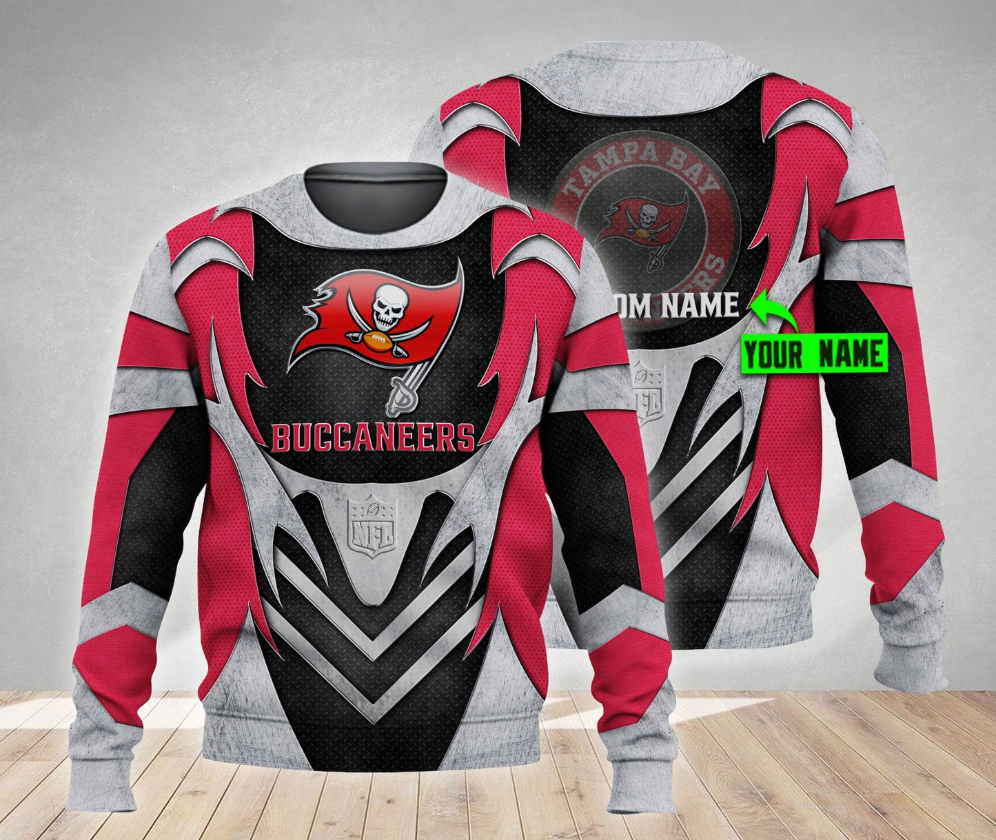 Tampa Bay Buccaneers Personalized All Over Printed 444