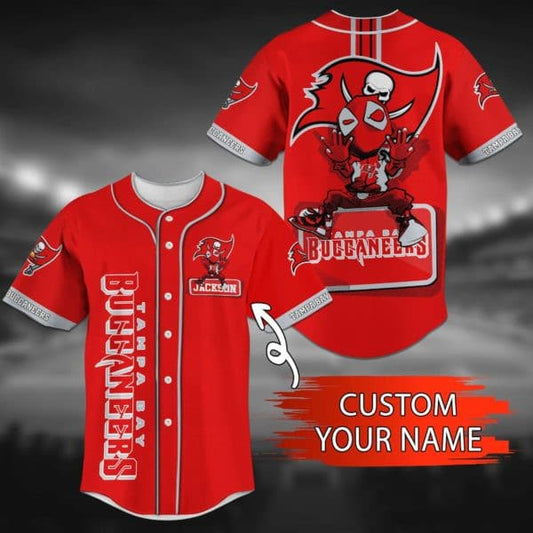 Tampa Bay Buccaneers Personalized Baseball Jersey BG74