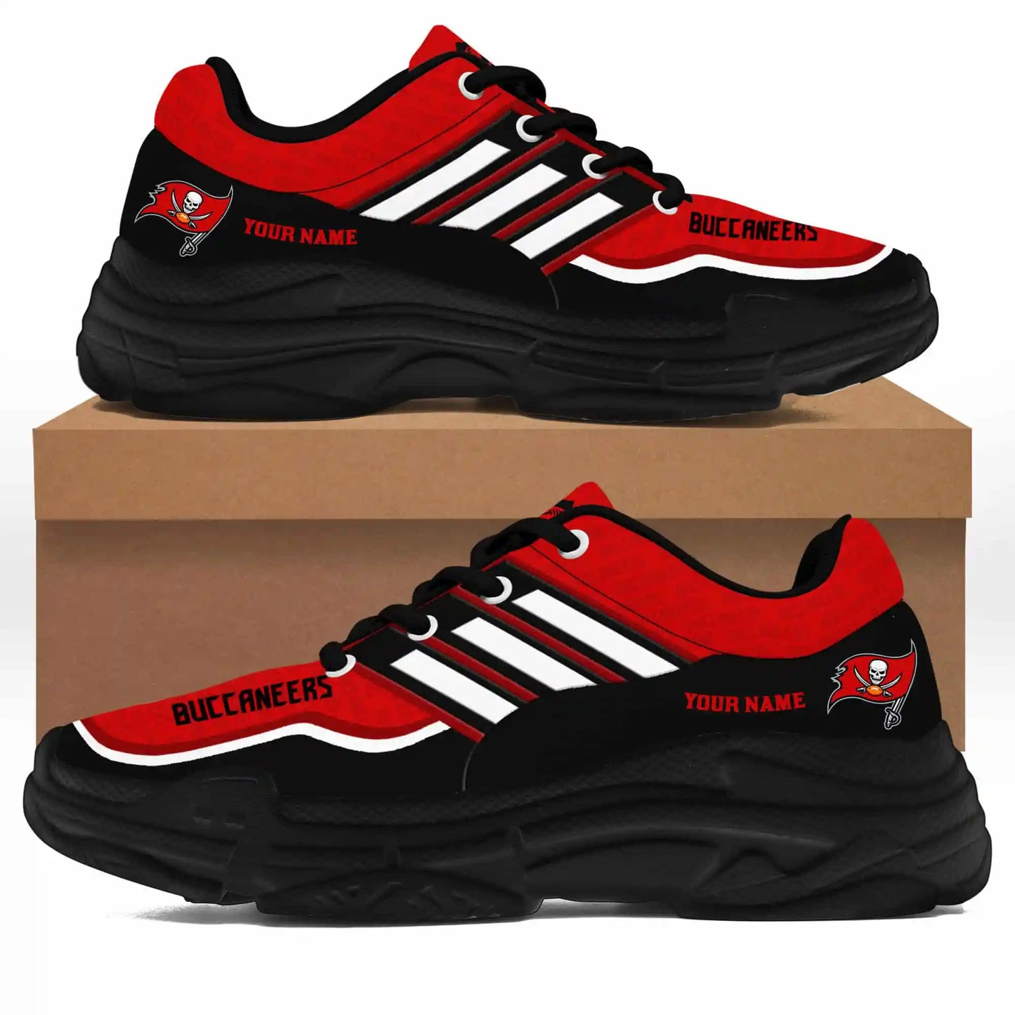 Tampa Bay Buccaneers Personalized Chunky Sneakers 01