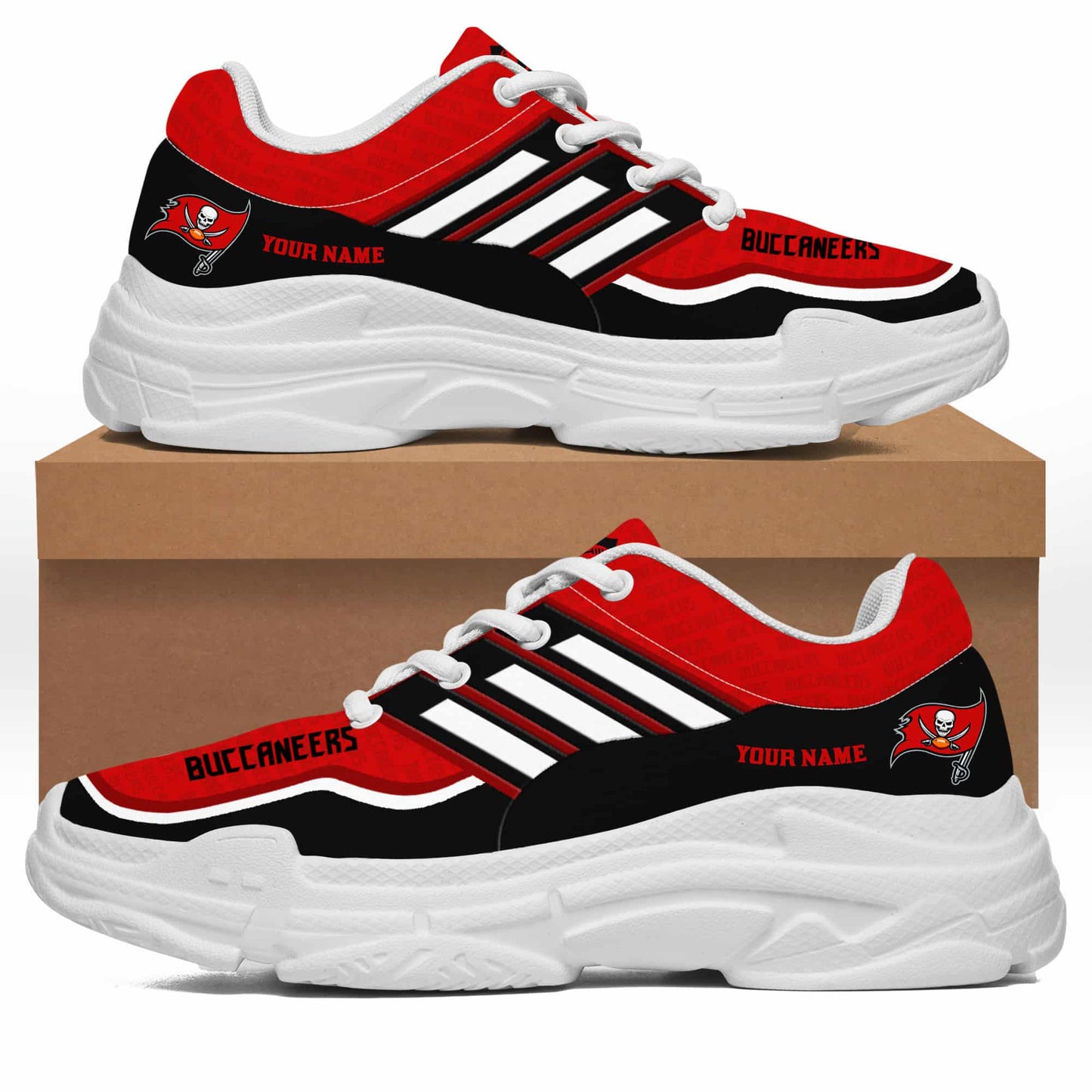 Tampa Bay Buccaneers Personalized Chunky Sneakers 01