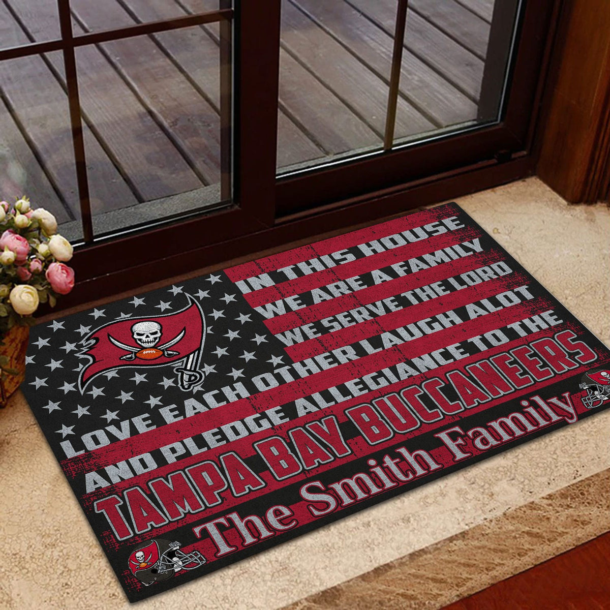 Tampa Bay Buccaneers Personalized Doormat BG313