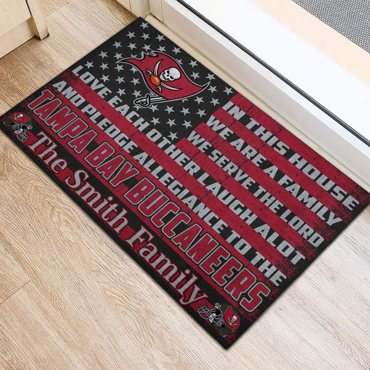 Tampa Bay Buccaneers Personalized Doormat BG313