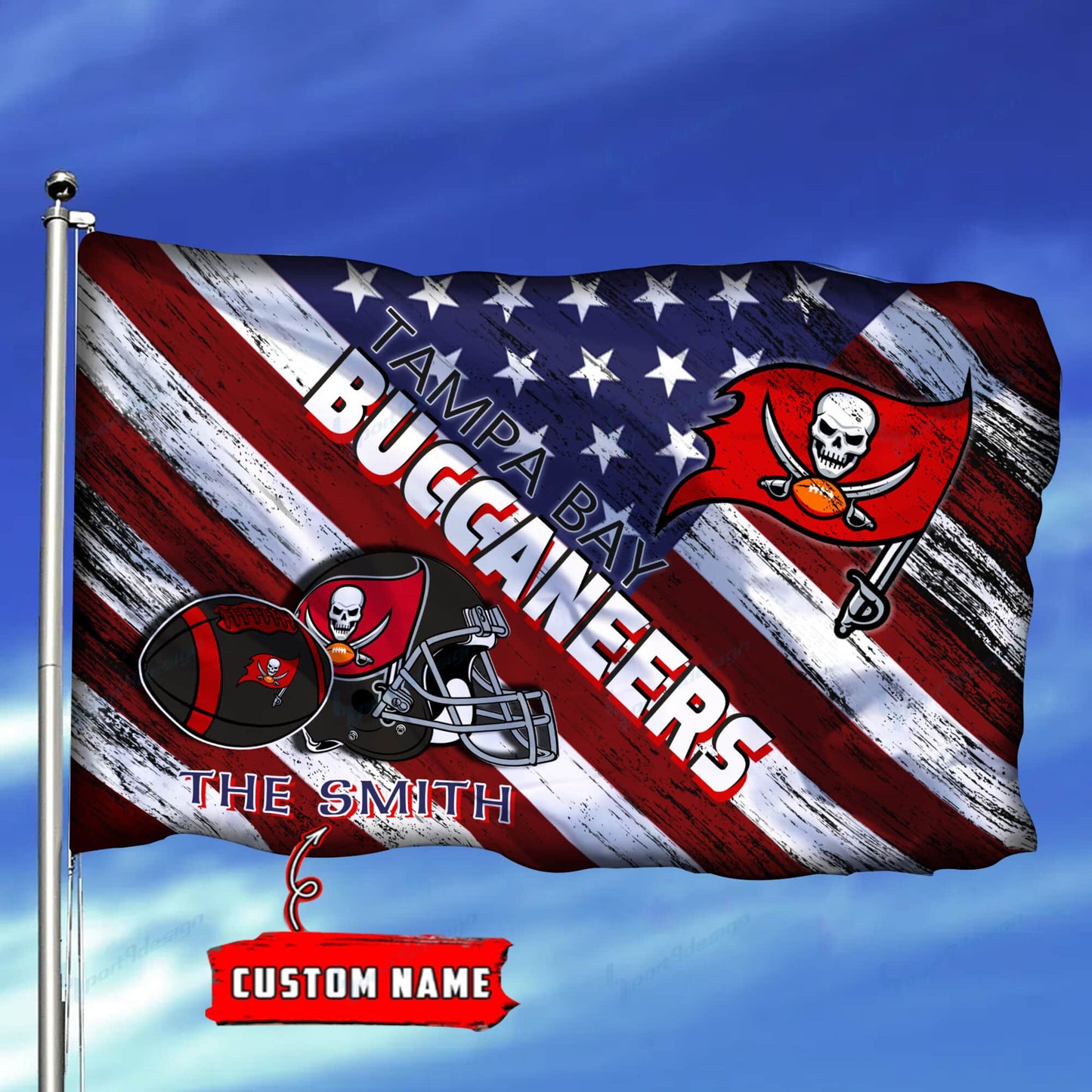 Tampa Bay Buccaneers Personalized Flag 164