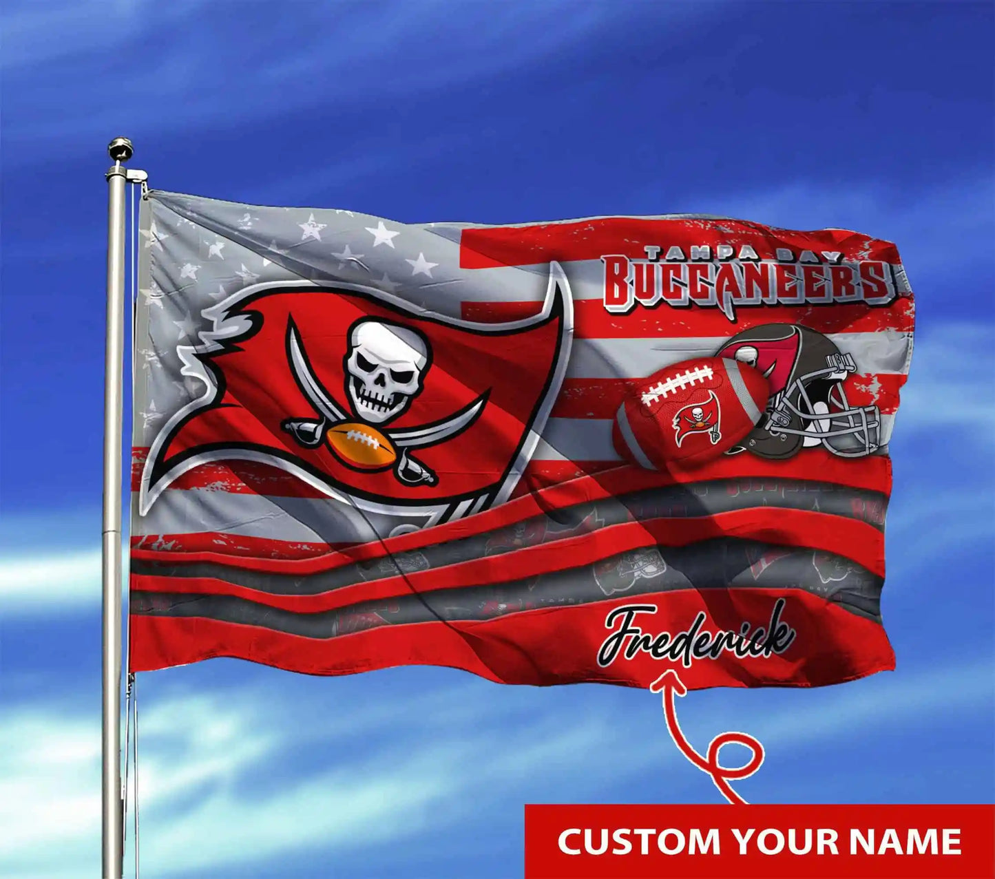 Tampa Bay Buccaneers Personalized Flag 29
