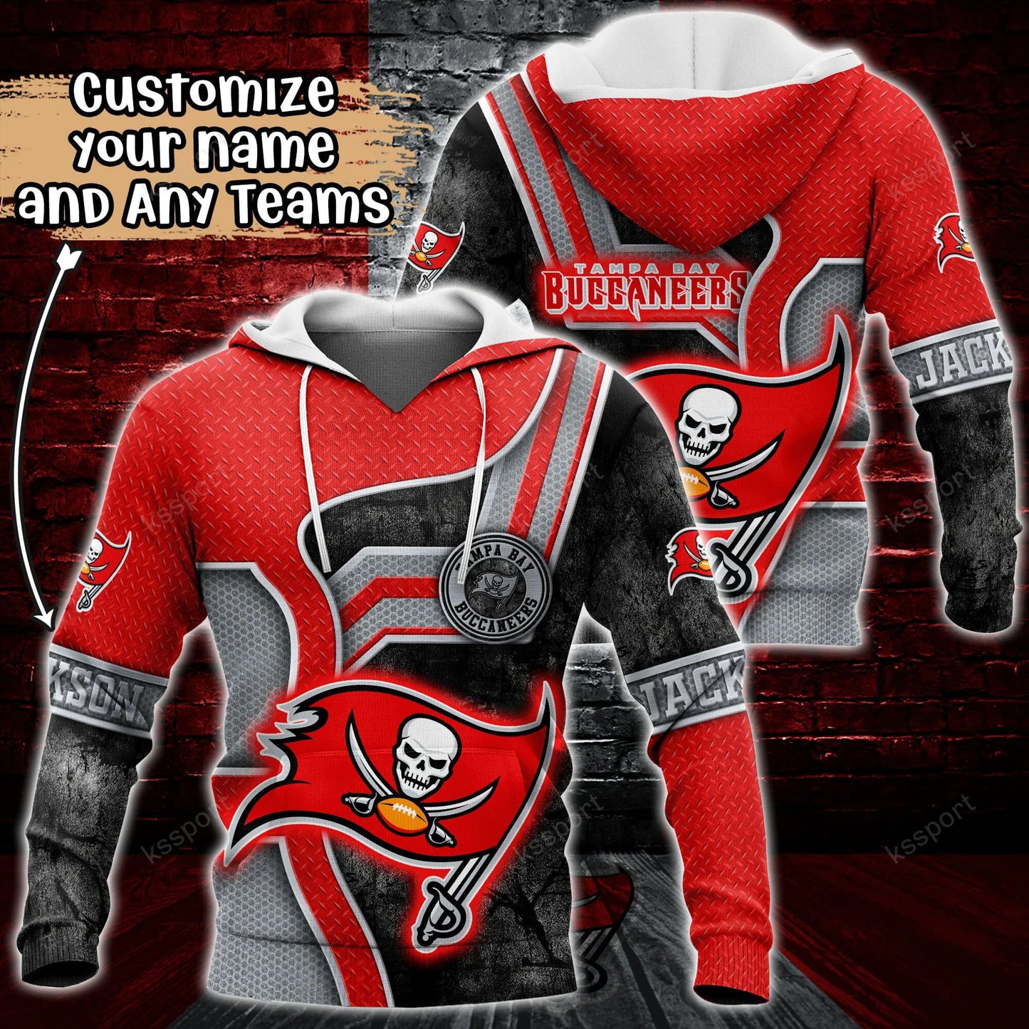 Tampa Bay Buccaneers Personalized Hoodie BG913