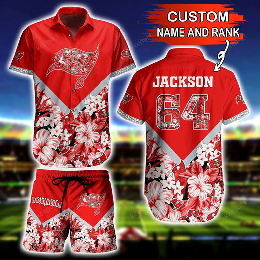 Tampa Bay Buccaneers Personalized Shirt and Shorts BG297