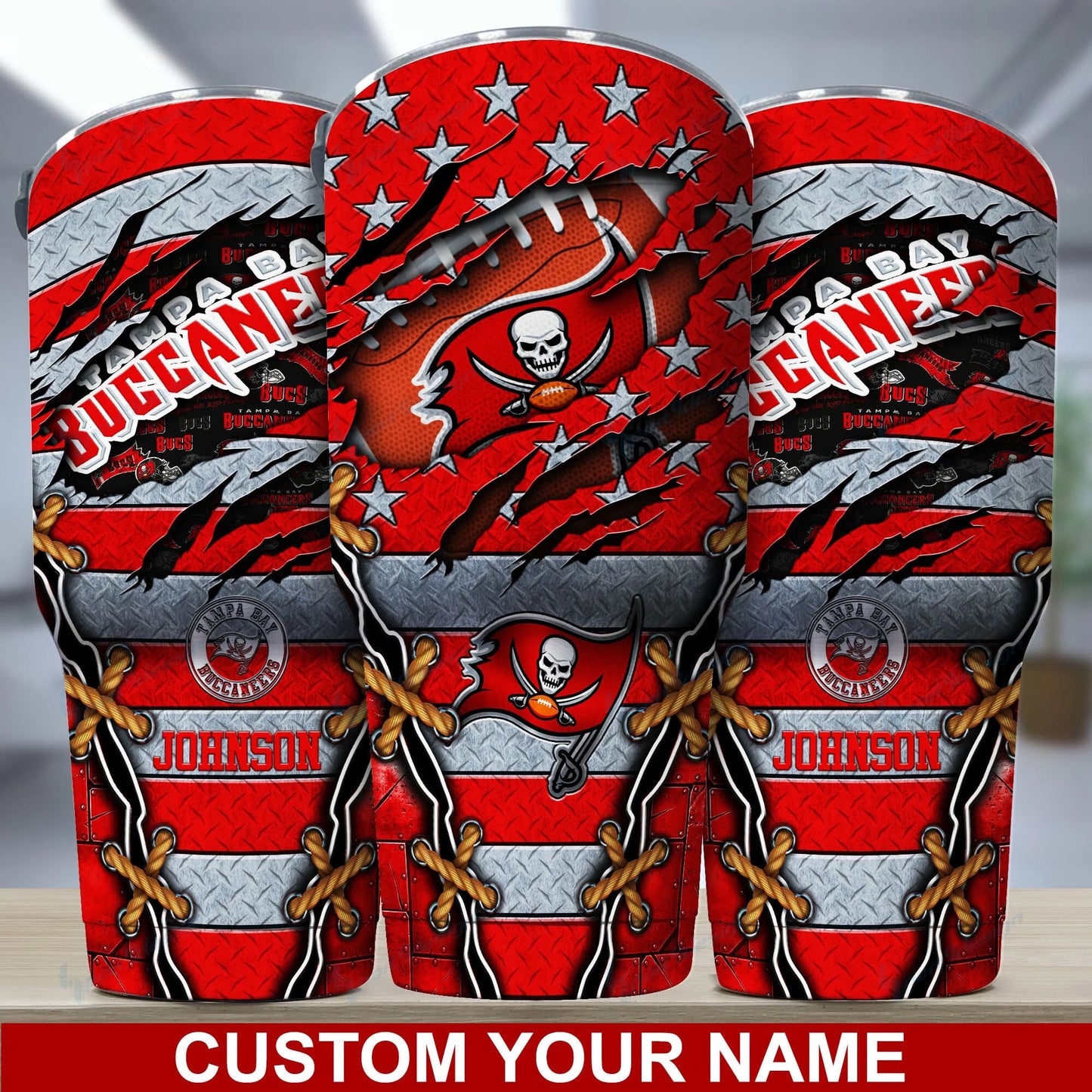 Tampa Bay Buccaneers Personalized Tumbler BG28
